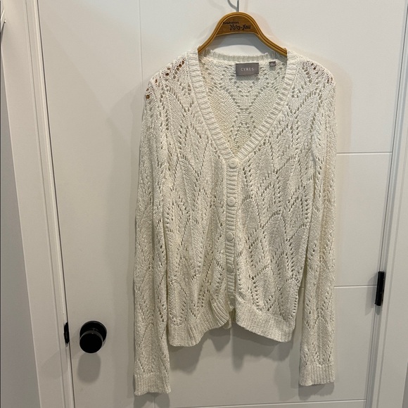 Cyrus Cream Knit Cardigan size XL - Picture 1 of 9